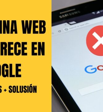 porque mi pagina web no aparece en google