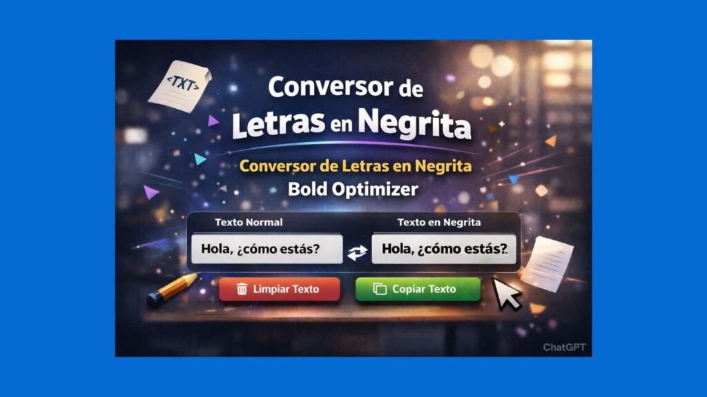 conversor de letras en negrita bold optimizer