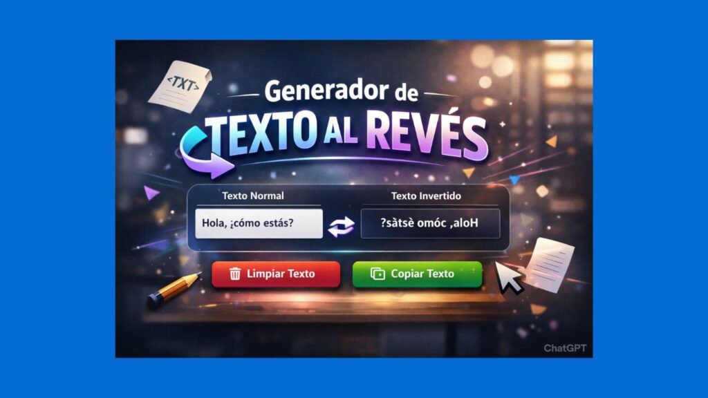generador de texto al reves
