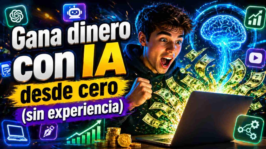 como ganar dinero con inteligencia artificial sin experiencia desde casa